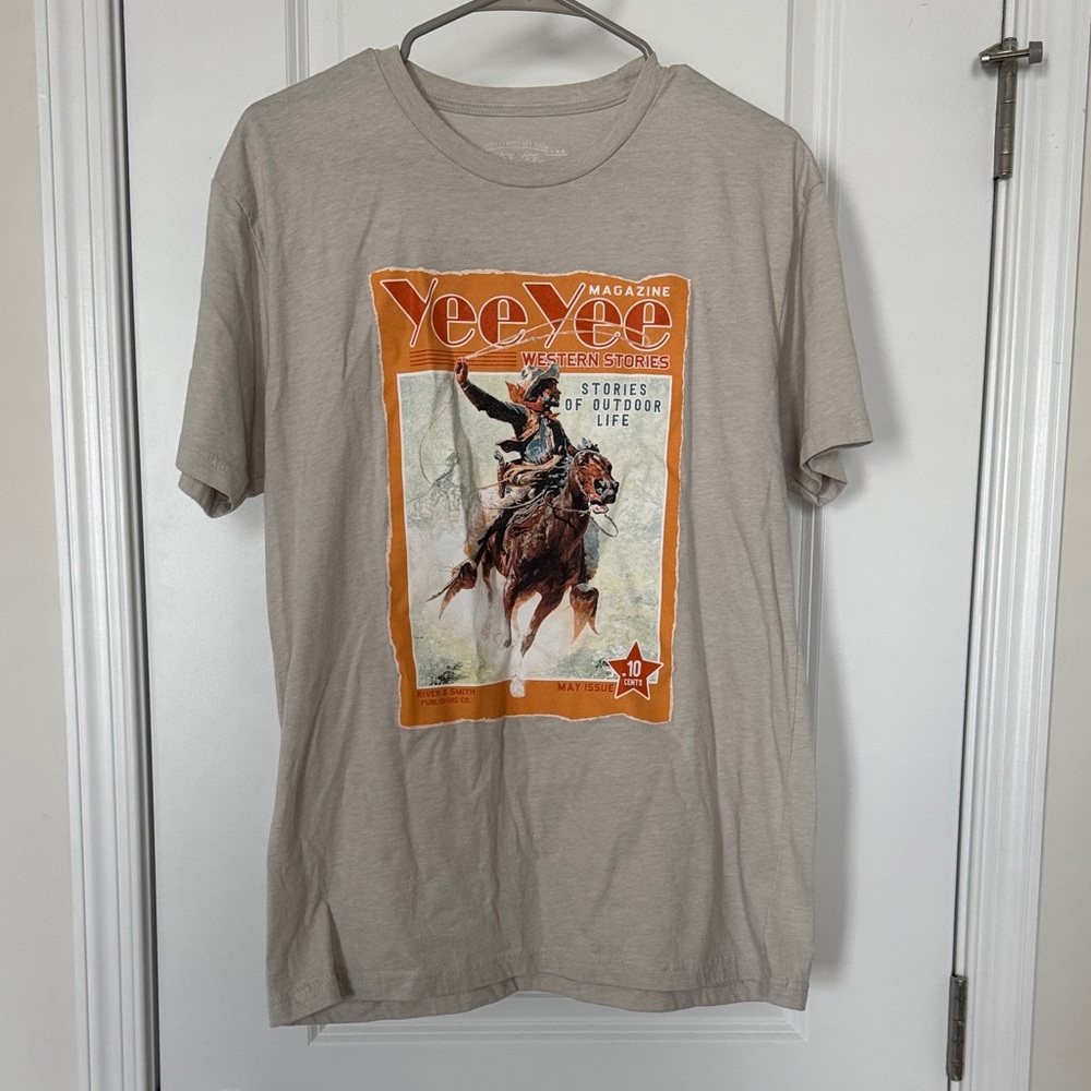 Yee Yee Western Stories Graphic Tee - Tan